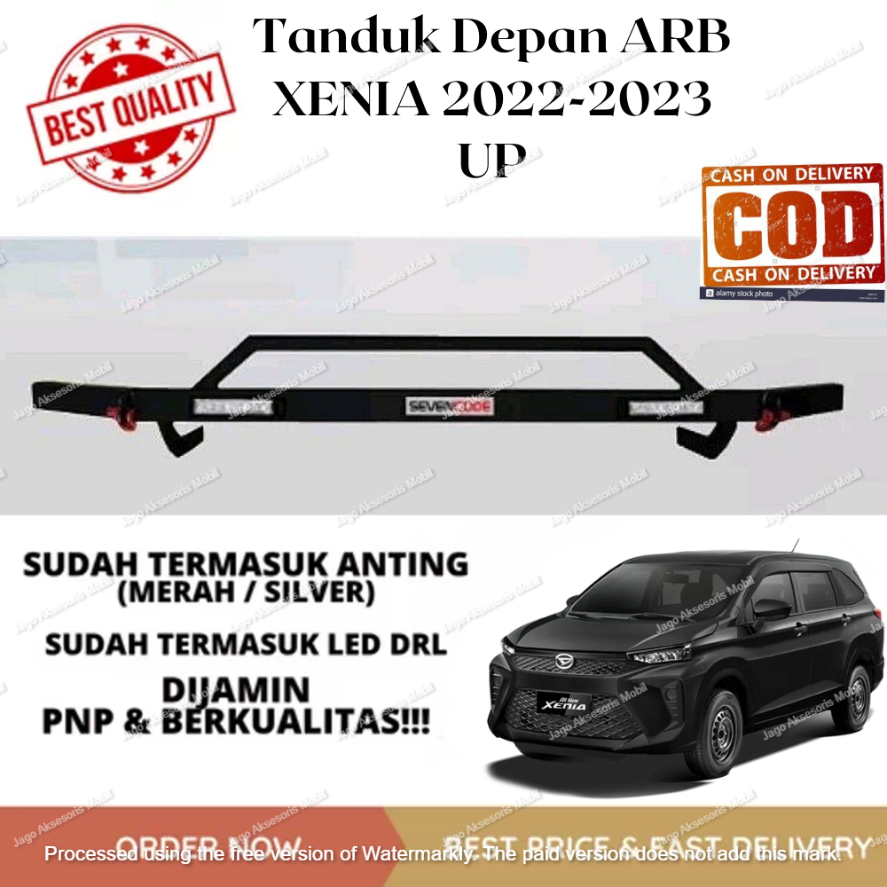 TANDUK TOWING DEPAN BELAKANG BESI BAR PELINDUNG BEMPER MOBIL XENIA 2022-2023 UP