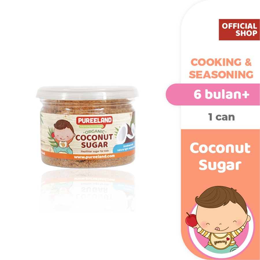 

Pureeland Organic Coconut Sugar / Gula Kelapa Organik / Mendukung Berat Badan Bayi / Bumbu MPASI