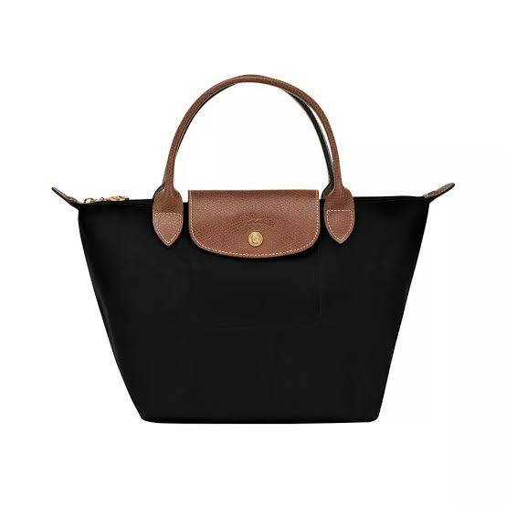 Longchamp small short handle black