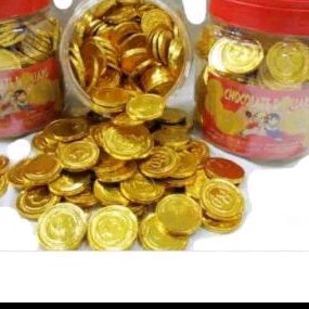 

permen cokelat coin isi 10 pcs