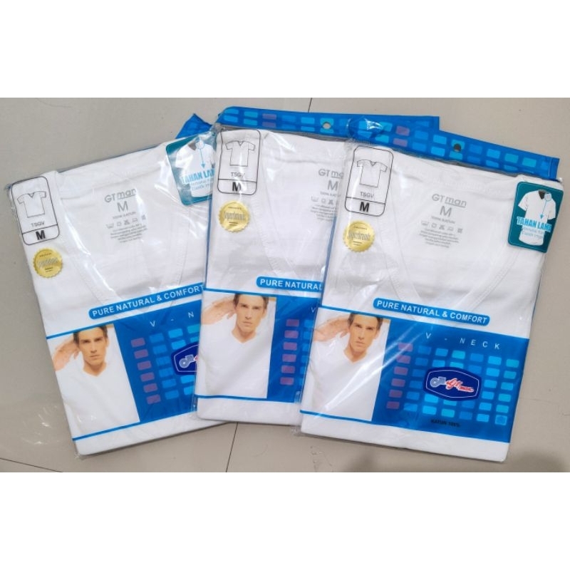 Gt man 1 pcs kaos dalam/ oblong pria