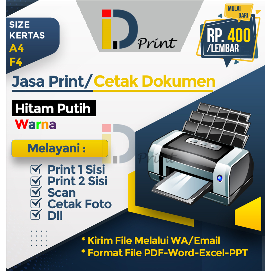 

Jasa Print A4/F4 Murah dan Berkualitas