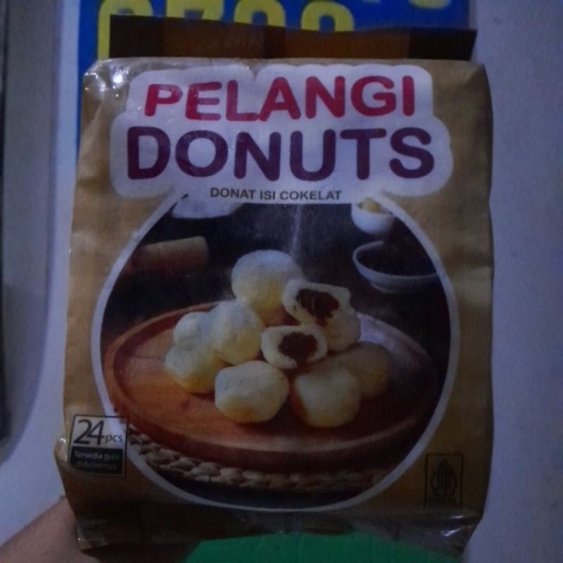 

Donut Pelangi Mini Isi Coklat