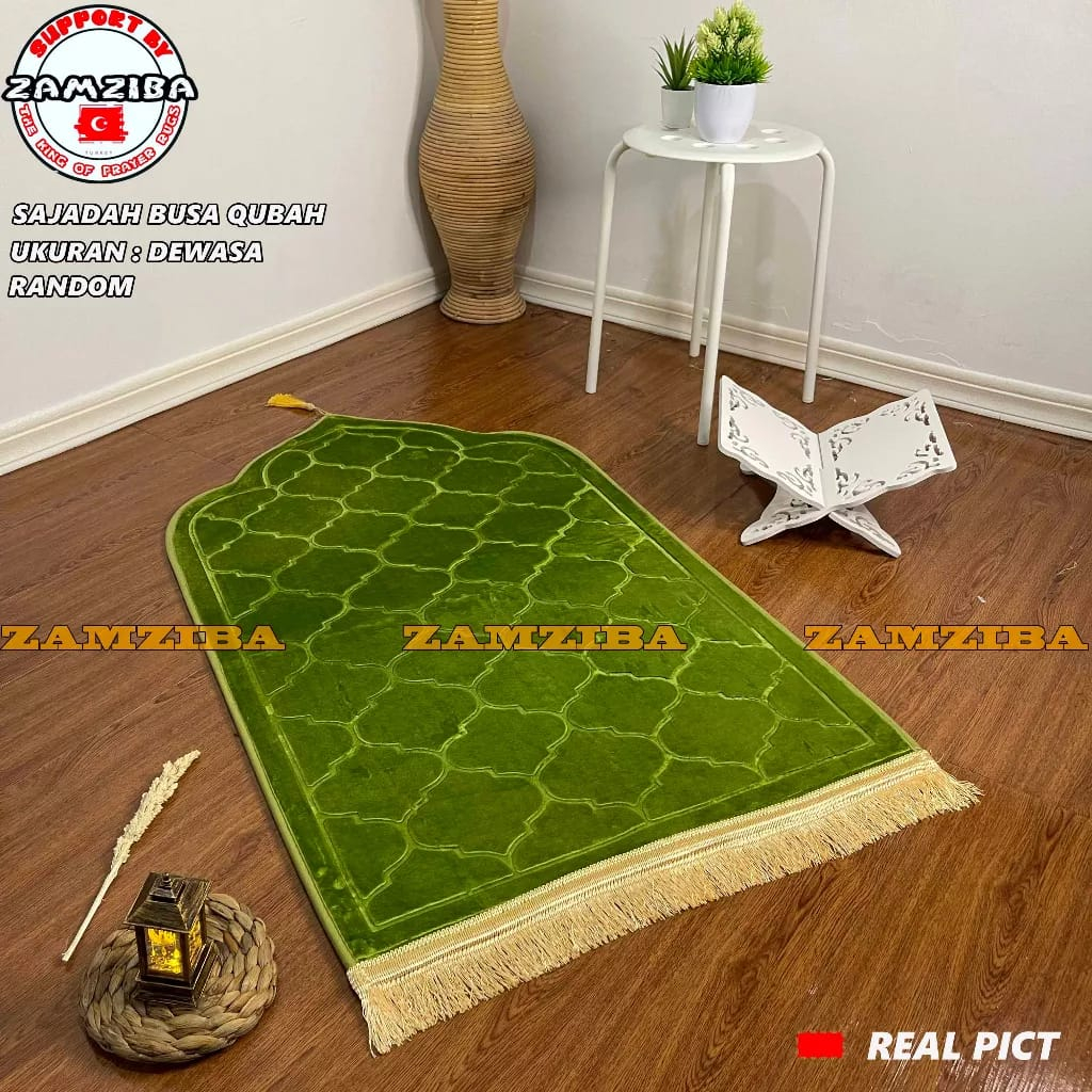 Sajadah Tebal Kubah Polos Sejadah Turki Busa Terbaru