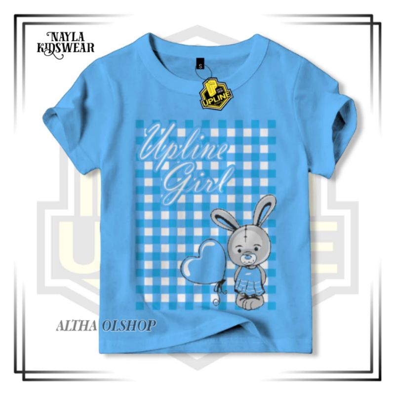 KAOS ANAK PEREMPUAN // KAOS ANAK BIRU MUDA // KAOS DISTRO ANAK