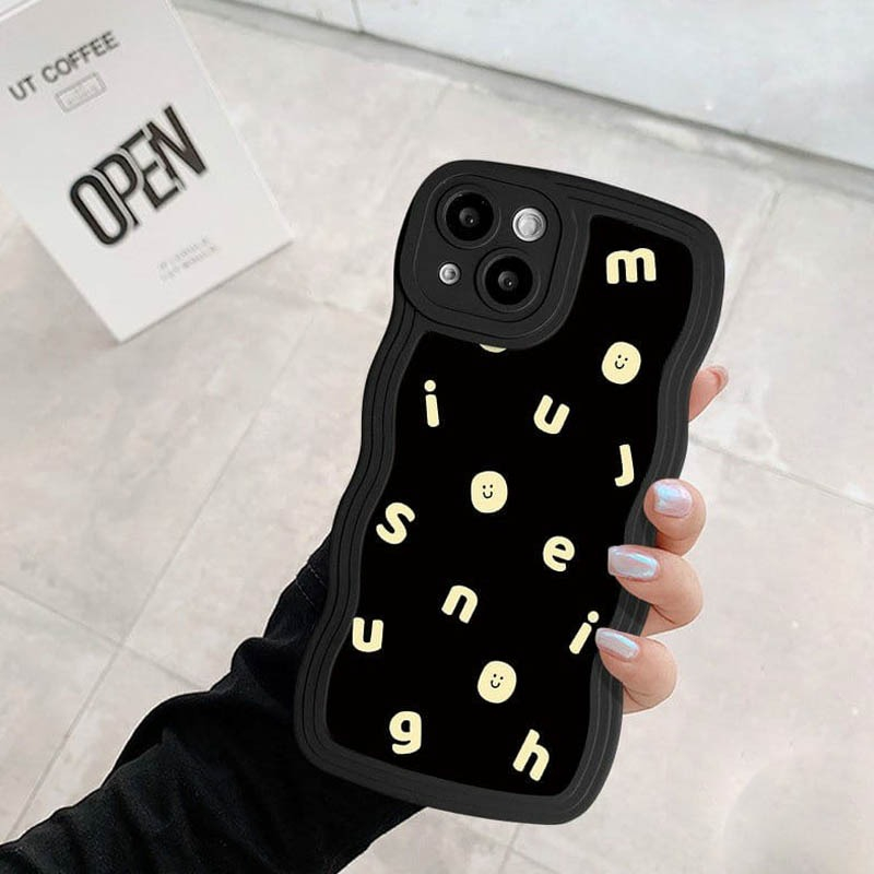 [GLH12] CASE GELOMBANG HITAM MOTIF FOR TYPE OPPO/VIVO/SAMSUNG/XIAOMI/REALME/IPHONE/INFINIX - CASE MO