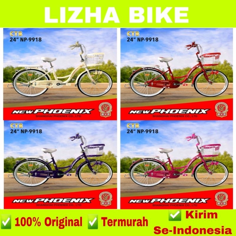 Sepeda Keranjang Dewasa Ukuran 20 24 & 26 Inch New PHOENIX 9918