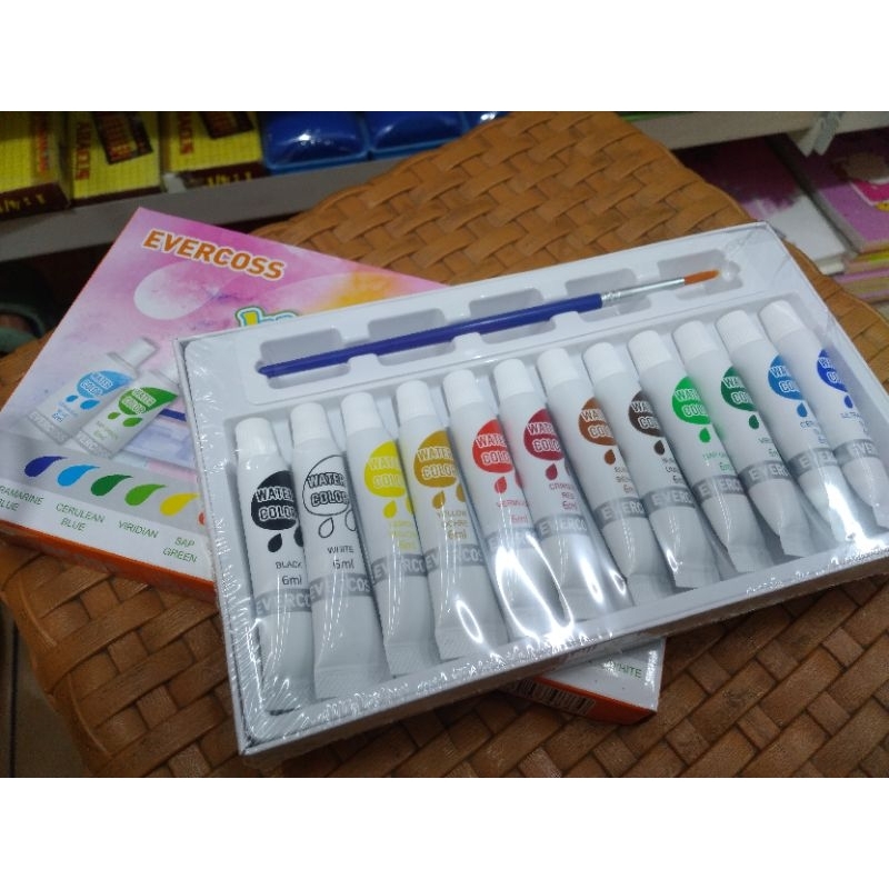 

water colors-evercross-cat air 12 warna murah promo