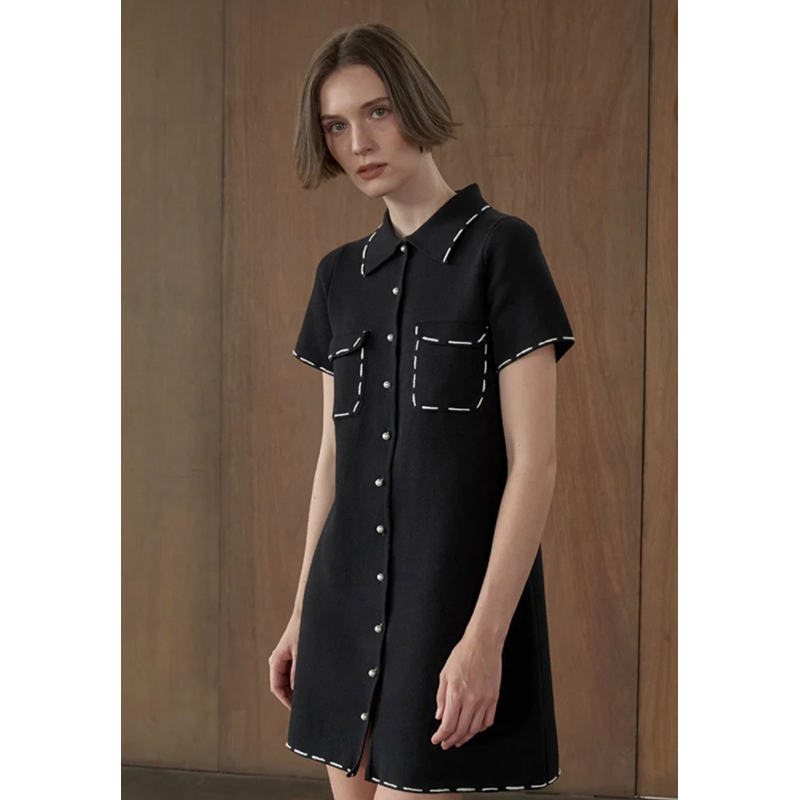 DUMA Chantal Dress Black