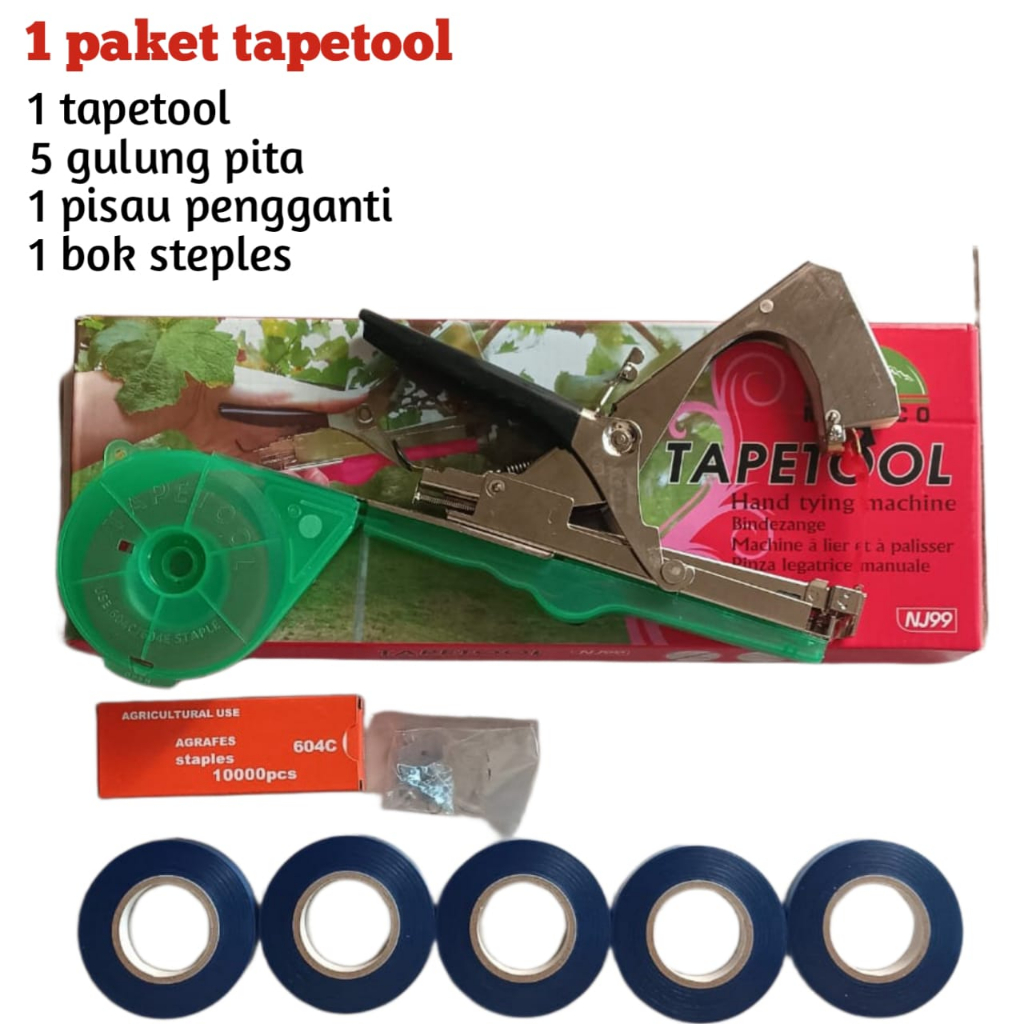 Tapetool alat pengikat tanaman ( 1 paket tapetool )