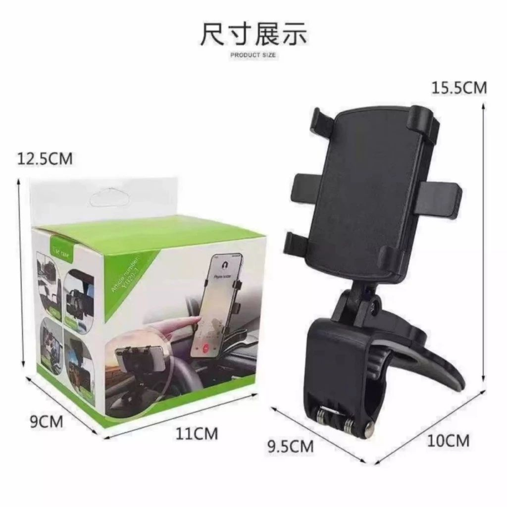Car phone holder mobil jepit serbaguna pegangan hp jepit