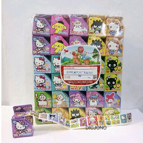 

Mainan Stiker Rolling Karakter Sanrio - Kuromi - Labubu / Sticker Gambar Tempel