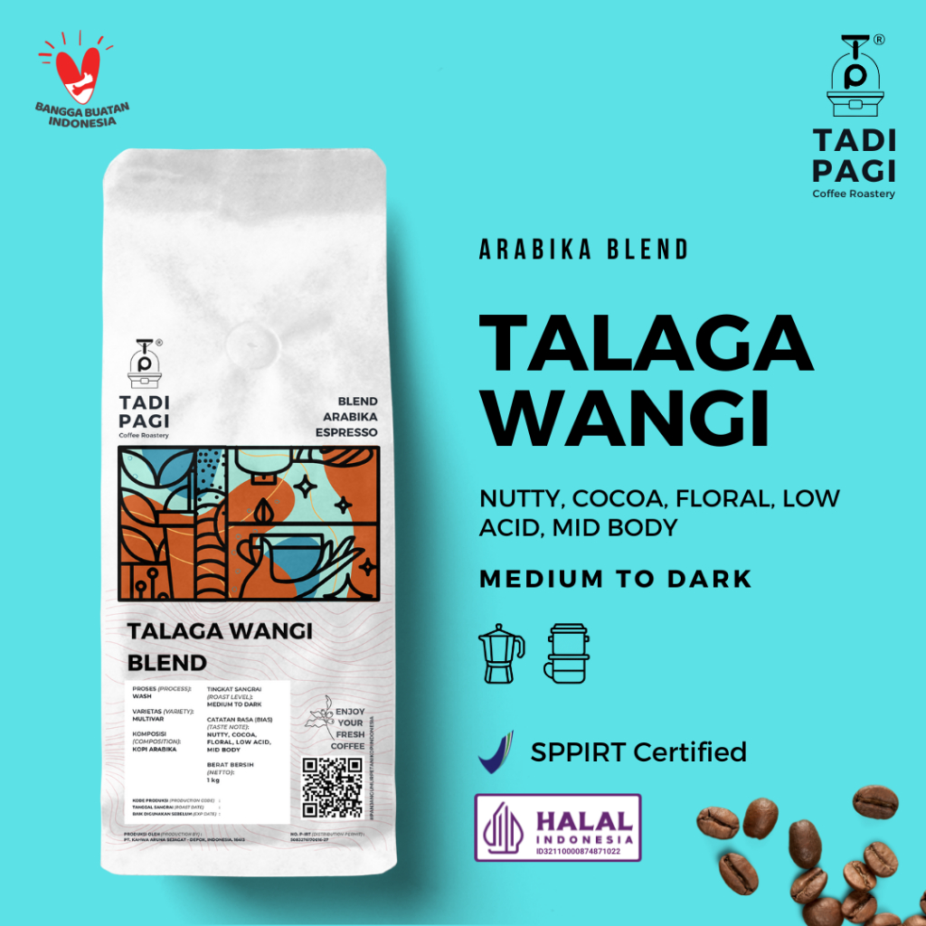 

Tadi Pagi Coffee Roastery Talaga Wangi Espresso Blend - Biji Kopi 1 Kg