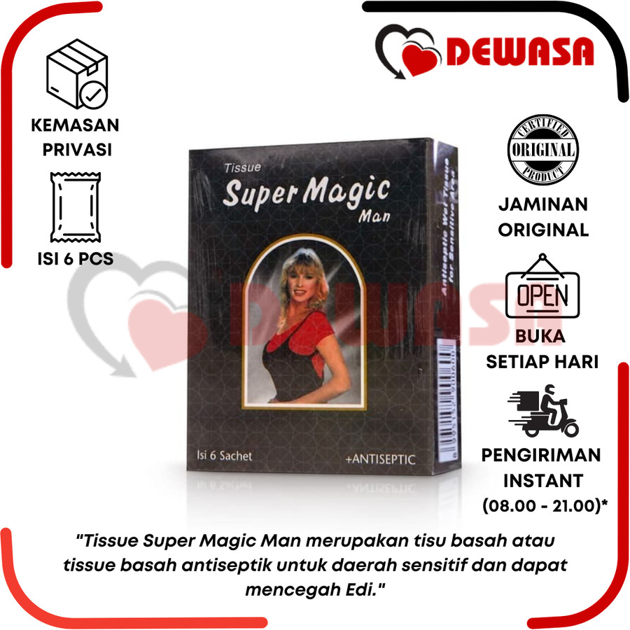 Tissue Super Magic Man (Tissue Magic) - 6 Pcs