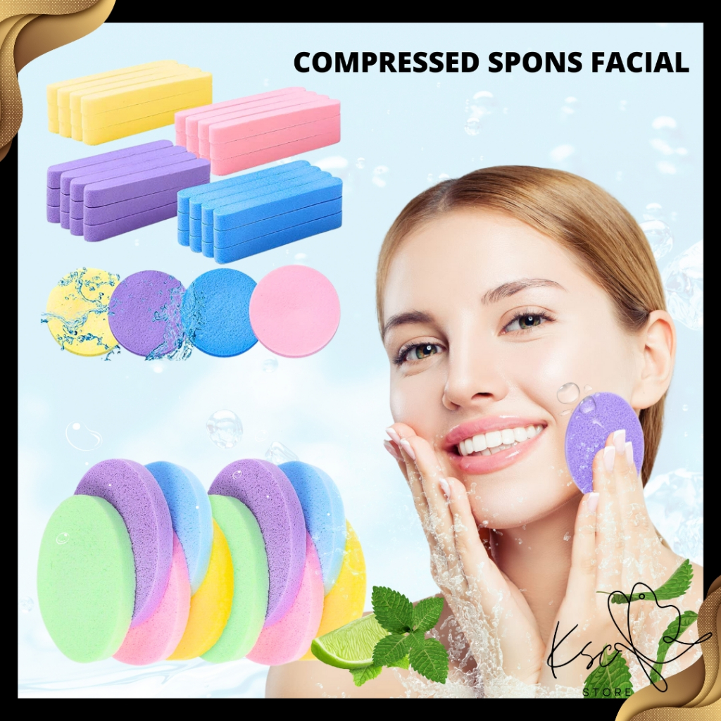 Sponge Facial Stik Pembersih Muka/Sponge Kentang/Compressed Sponge/Spon Wajah mengembang