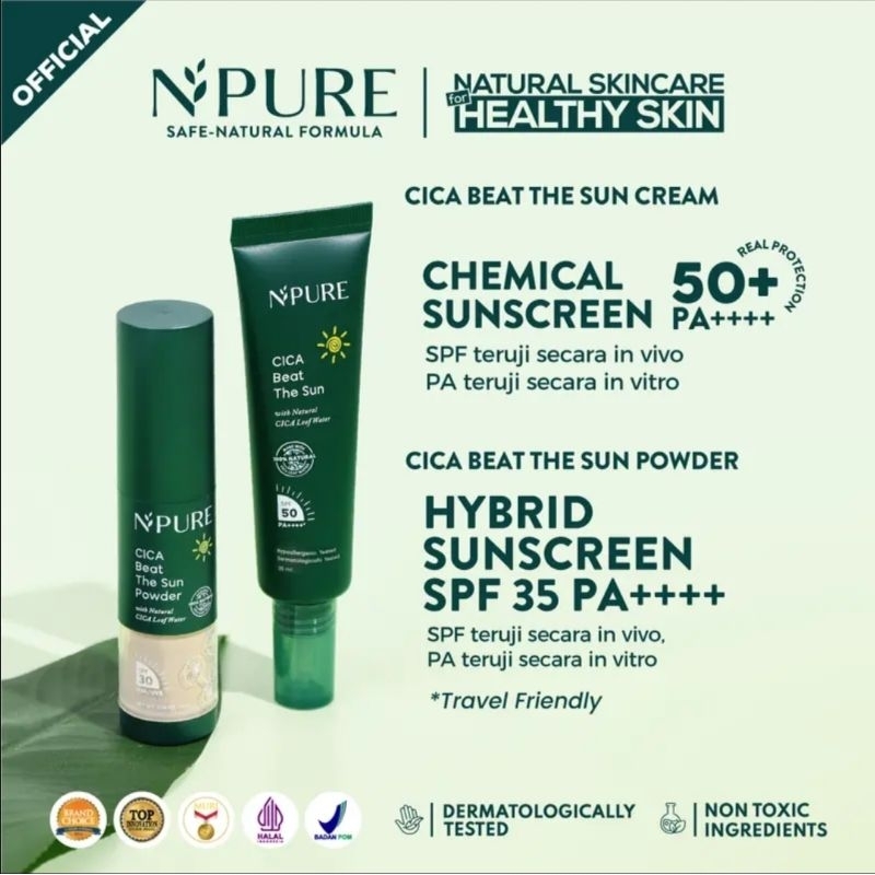 Npure Cica Beat The Sun Sunscreen