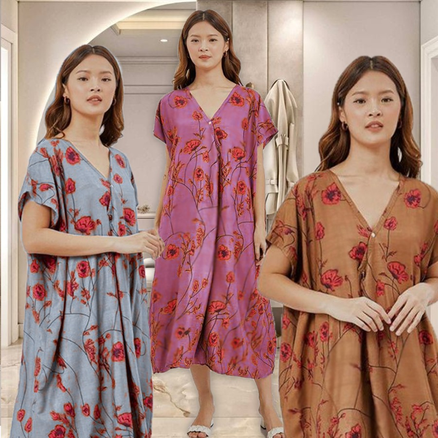 Daster Kimono Jumbo LD 130 LD 140 Daster Ibu Ibu Terbaru Jumbo Jombo Daster Rebecca Terbaru Daster K