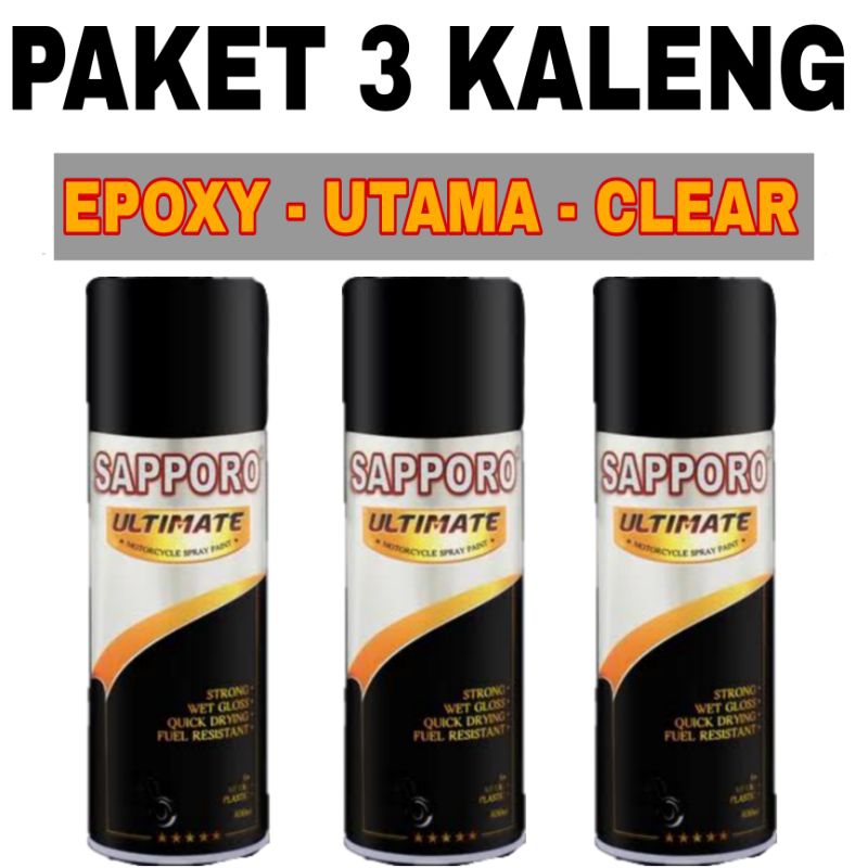 B. PAKET 3 KALENG pilok pilox cat sapporo saporo ultimate paket 3 kaleng saporo M63 SUBARU BLUE M61 