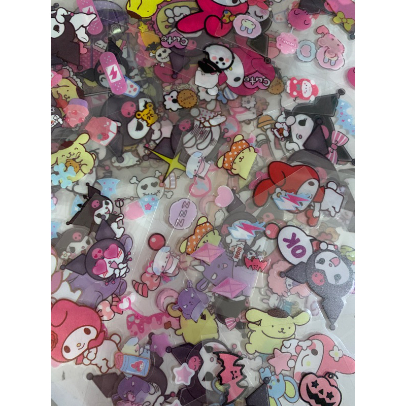 

sticker kuromi and melody satuan