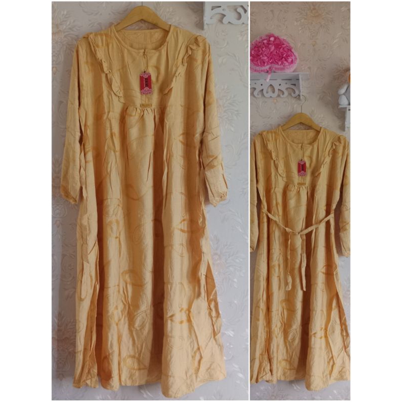 Midi Polo Linen Bordir