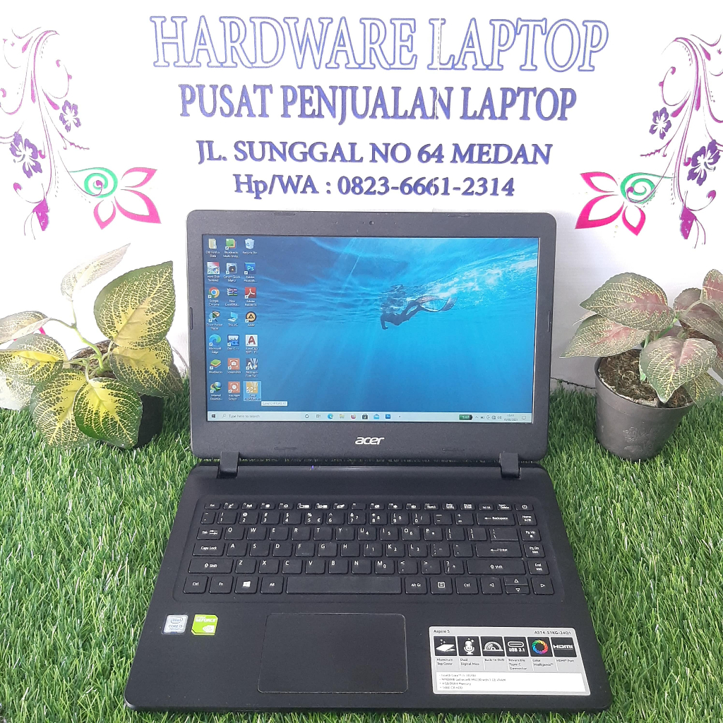 ACER A514 CORE I3-7020U 4GB HDD 1TB NVIDIA MX230 2GB