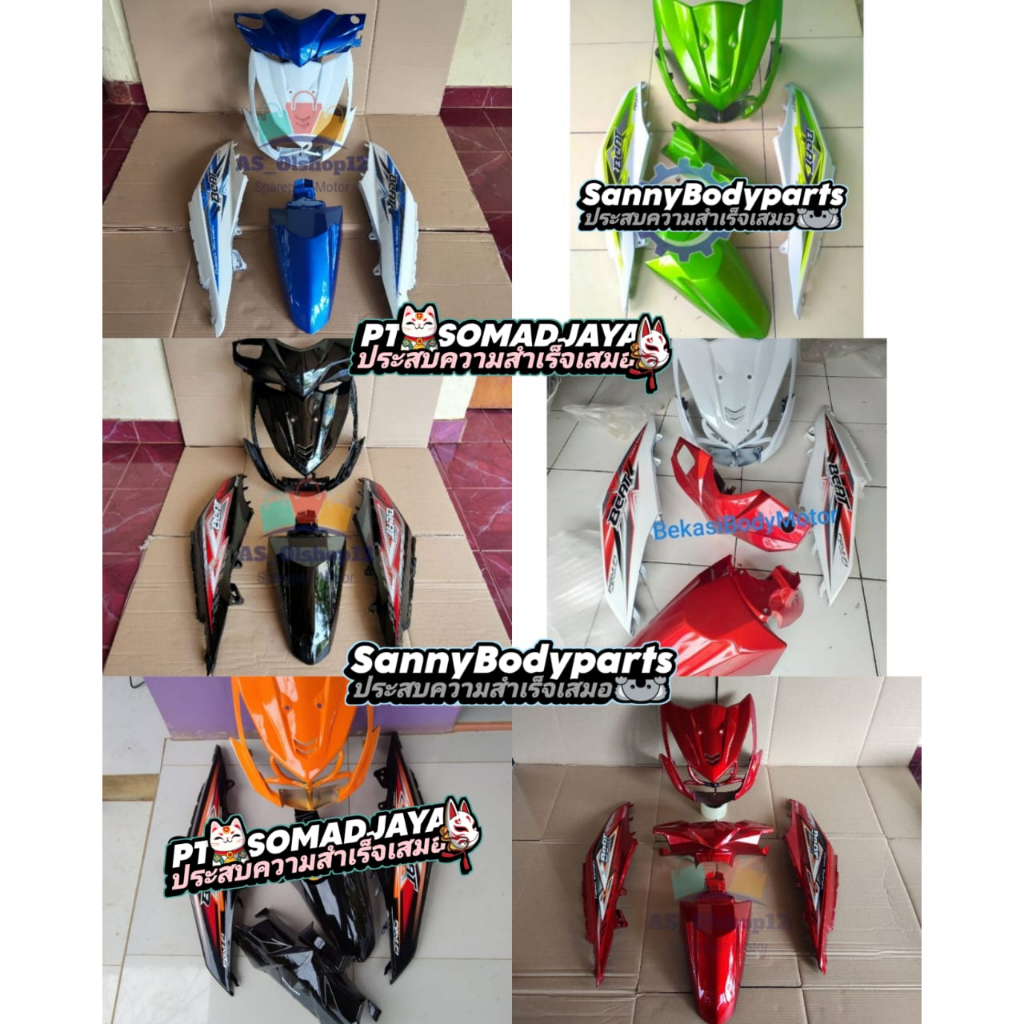FULL COVER BODY HALUS BEAT FI Cover Body Halus Beat Fi eSP Semua Warna Body Honda Beat Fi Warna Mera