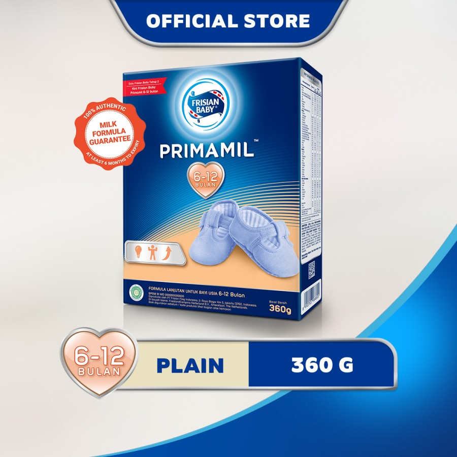 Frisian Baby Primamil Susu Formula Bayi Usia 6-12 Bulan 360gr