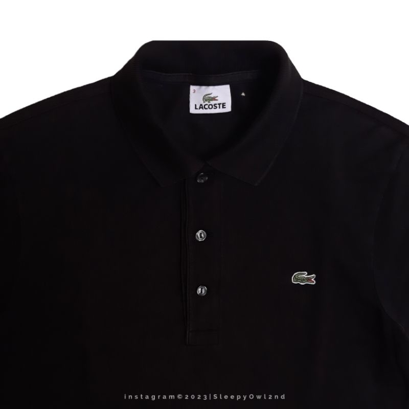 Polo Shirt Lacoste Black Authentic