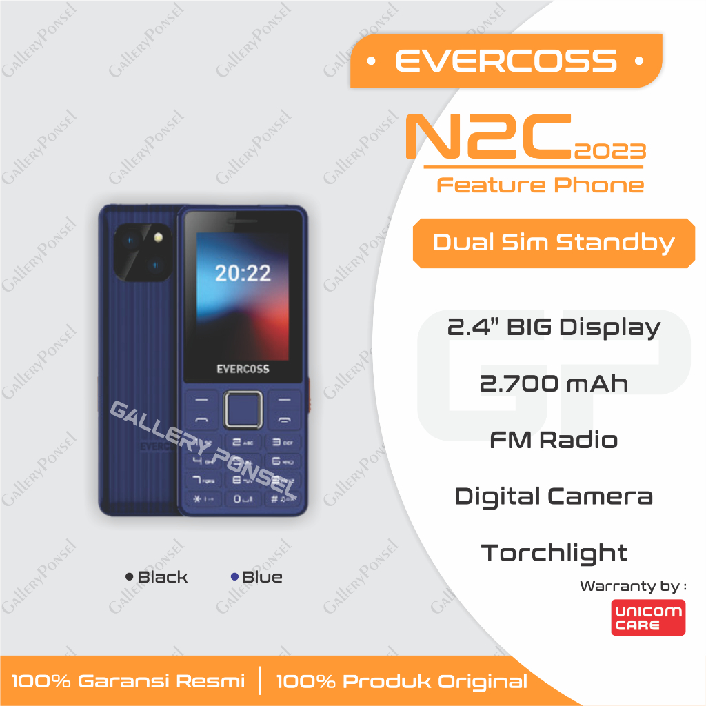 EVERCOSS N2C HP JADUL / FEATURE PHONE - Garansi Resmi