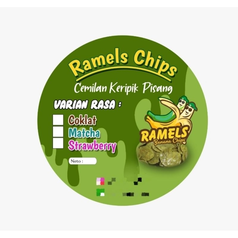 

ramels_chips - Keripik Pisang Matcha / Manis - Gurih / 220gr