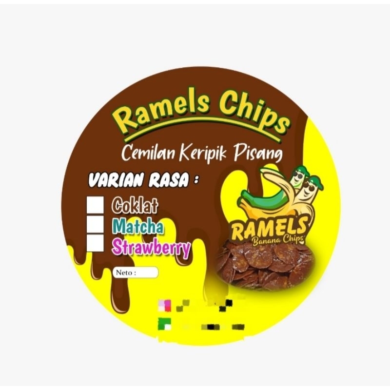 

ramels_chips - Keripik Pisang Coklat / Manis - Gurih / 220gr