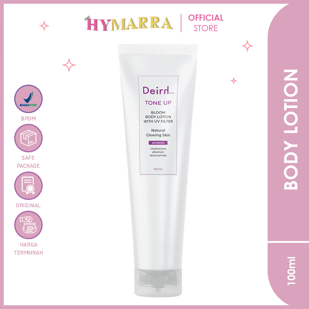 DEIRH Tone Up Bloom Body Lotion With UV Filter 100ML - Perawatan Tubuh