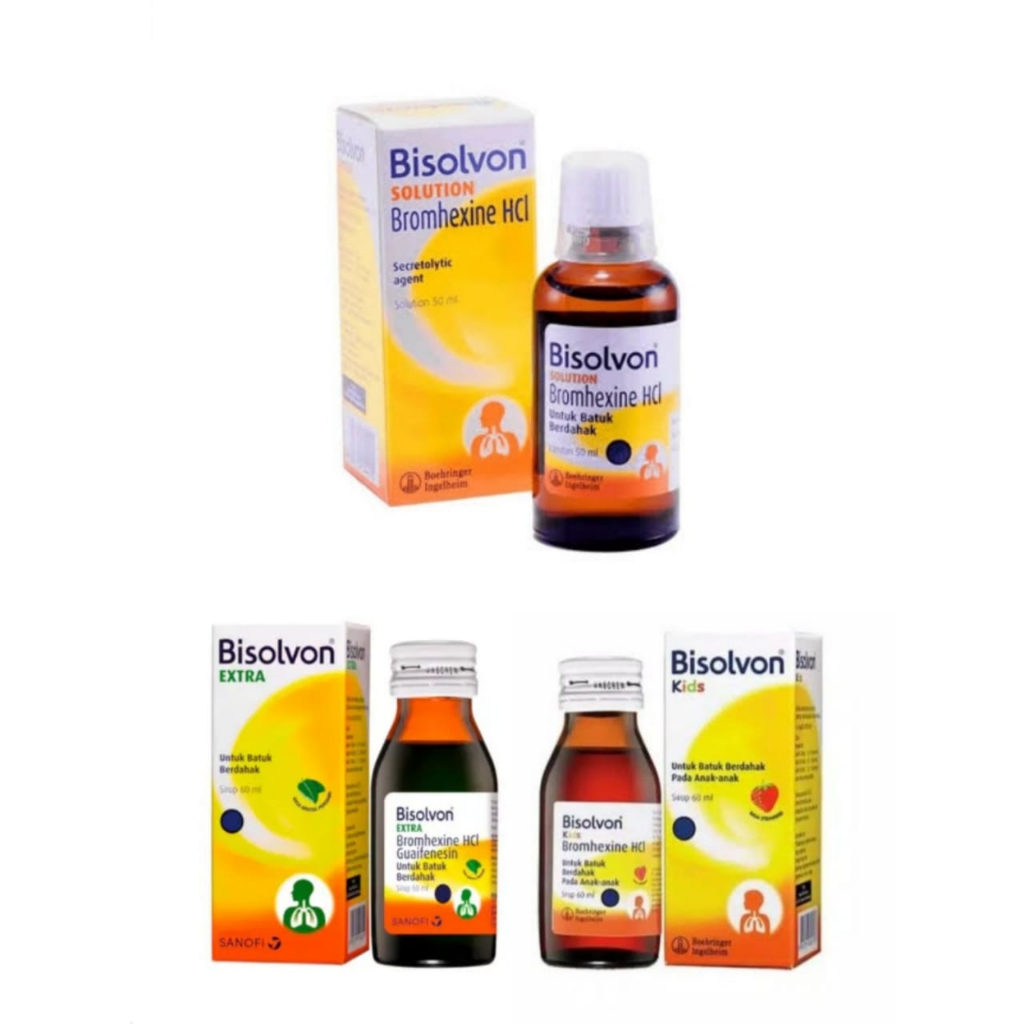 BISOLVON SOL// BISOLVON EXTRA// BISOLVON KIDS - Obat Batuk Berdahak Dewasa & Anak