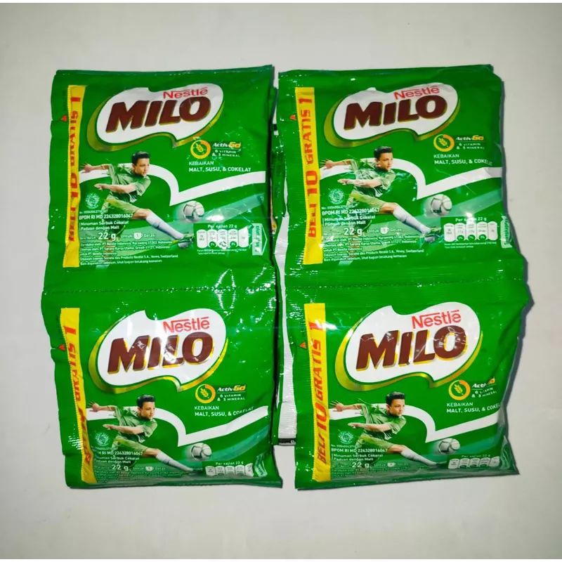 

Milo Serbuk Minuman Susu Cokelat 1 Renceng isi 10 Griya Snack