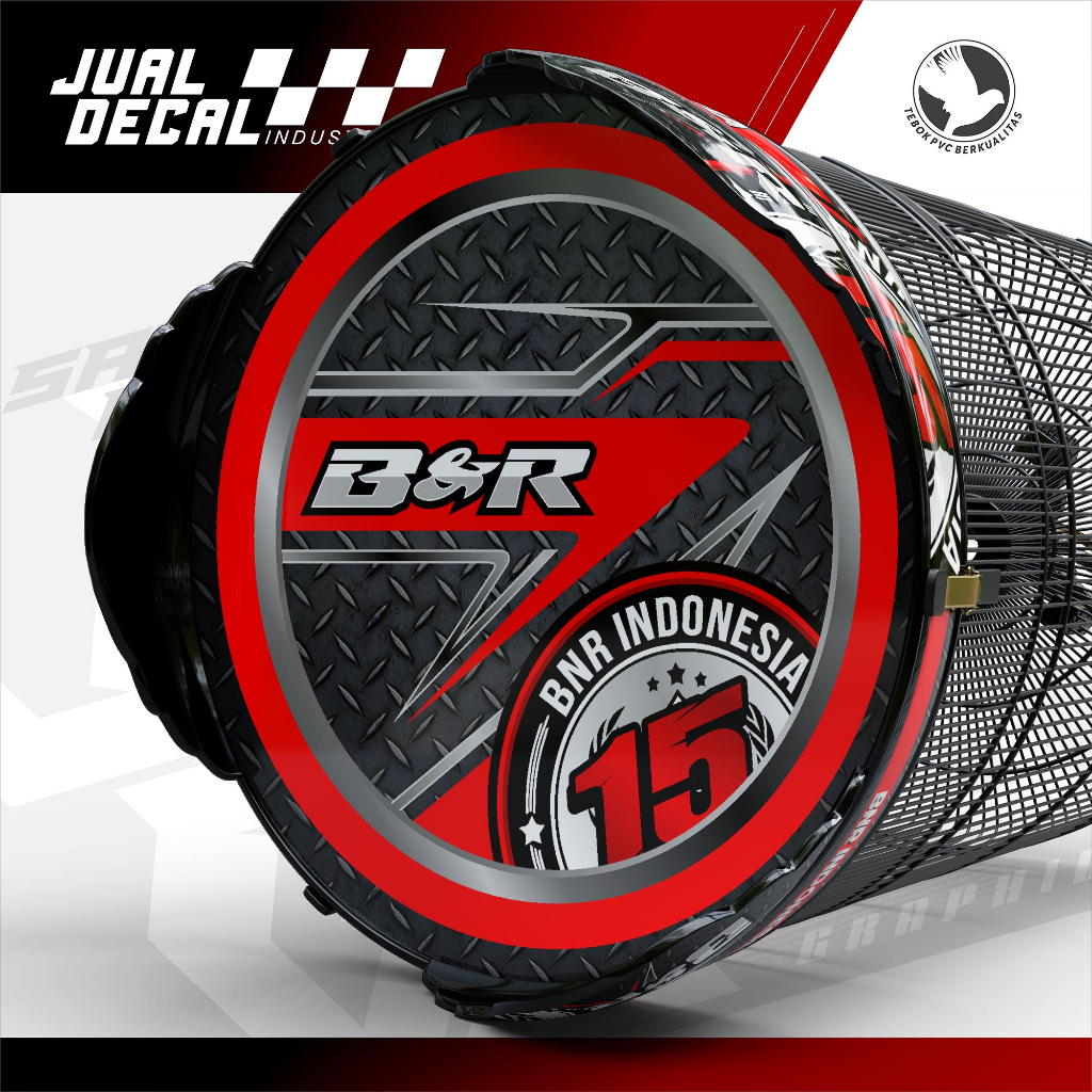 Stiker Sangkar Murai BNR Decal Tebok Kandang Burung Anis Variasi