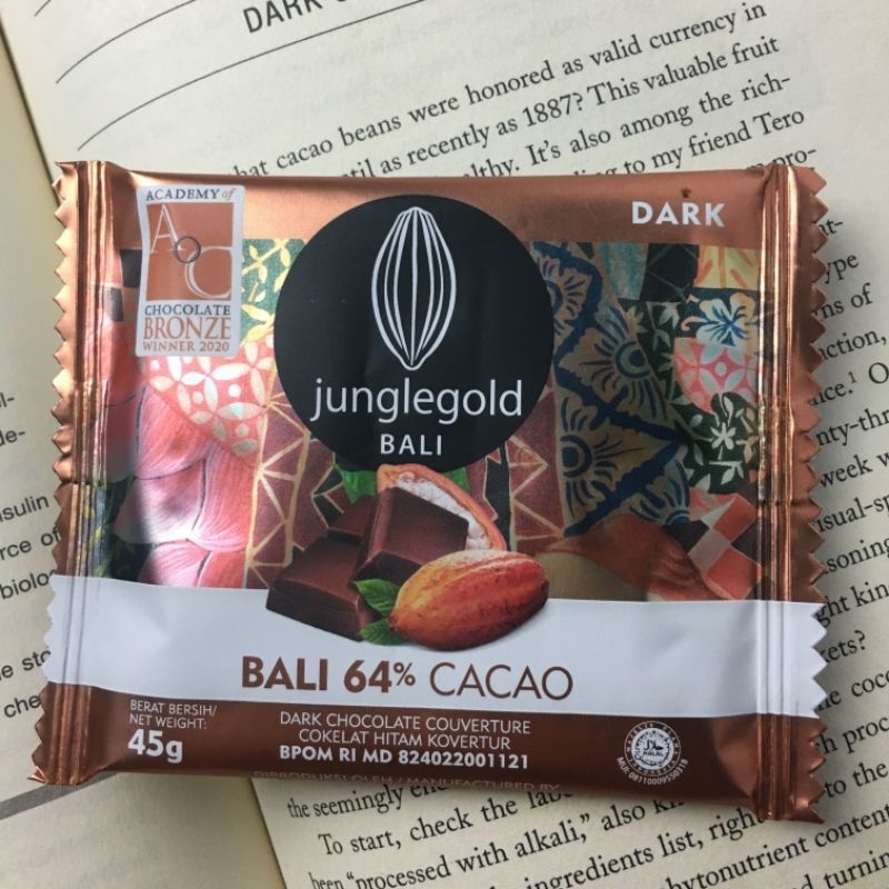 

64% Dark Chocolate | Coklat Batangan Vegetarian Friendly