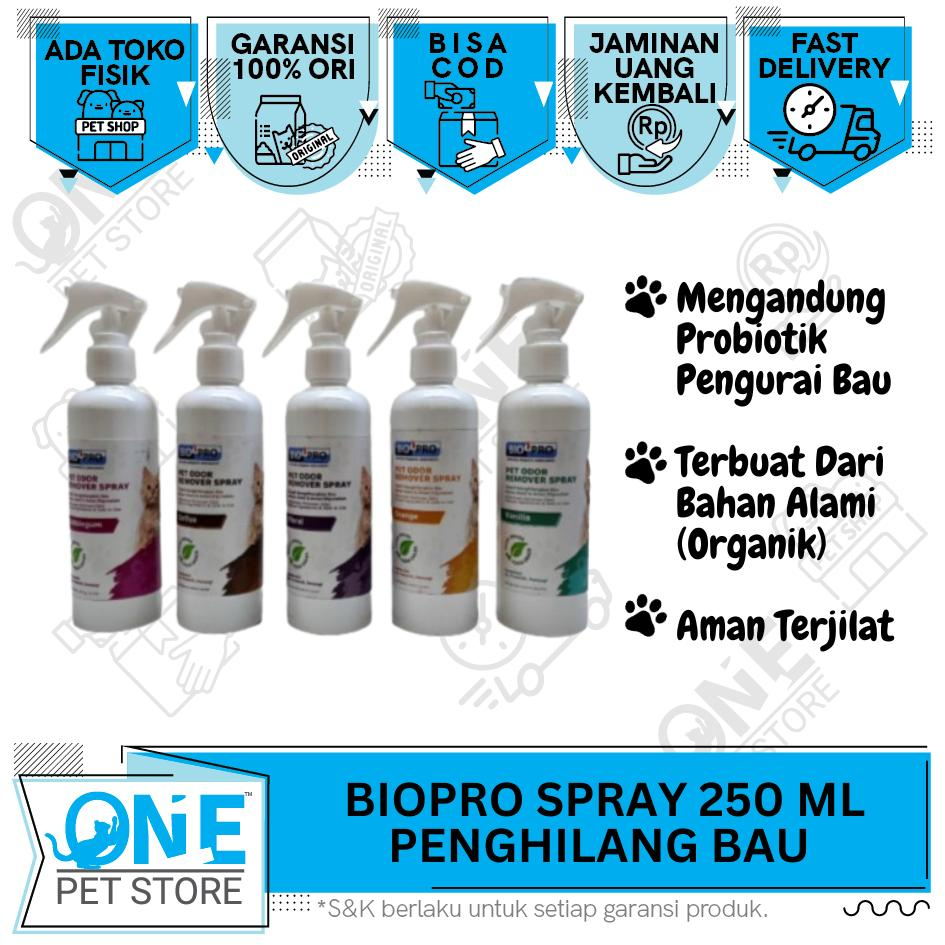 ProPaws / BIOPRO Spray 250 ml Desinfektan Alami / Penghilang Bau Kotoran Hewan