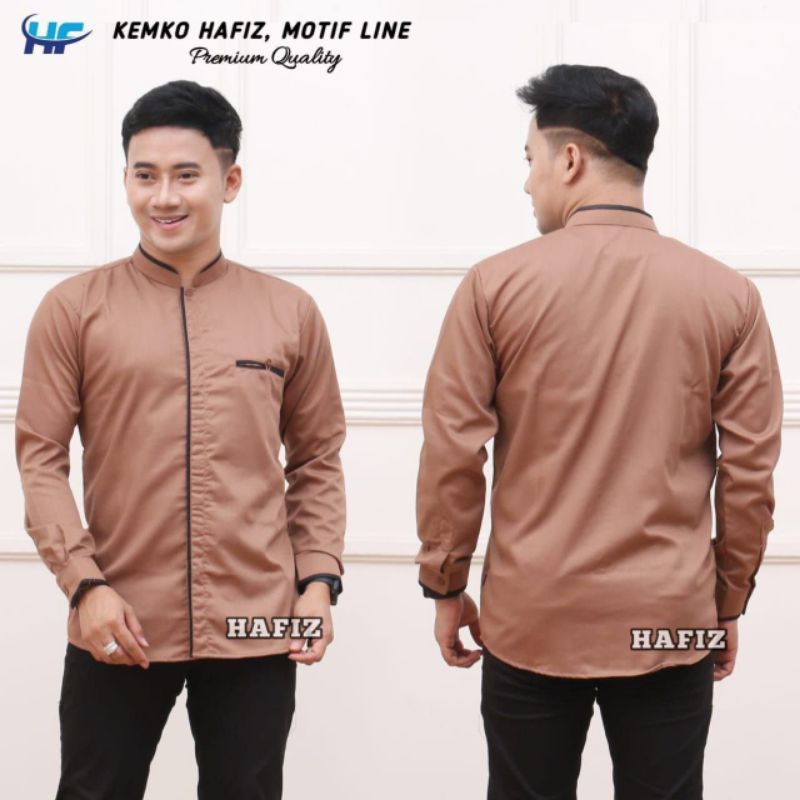 KEMEJA KOKO PRIA LINE / KEMEJA KOKO DEWASA