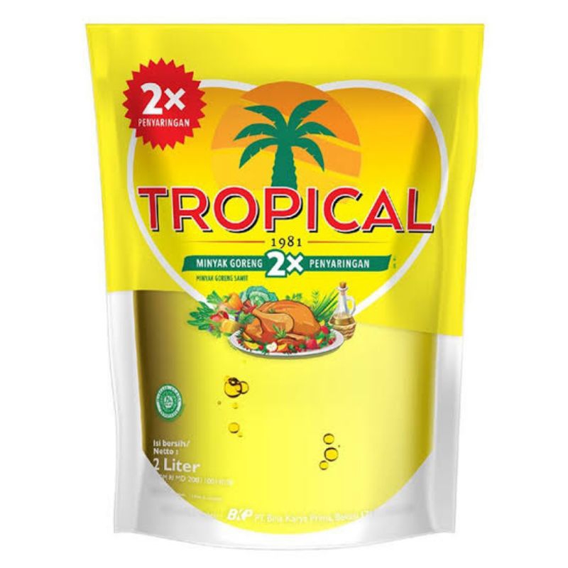

tropical minyak 2 liter reffil