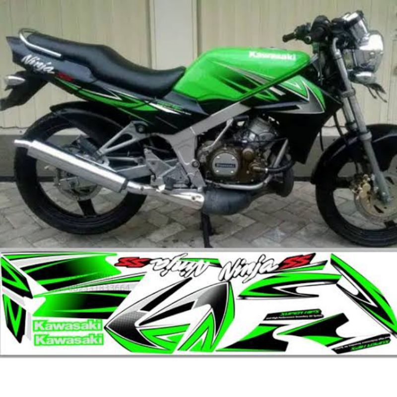 Sticker striping ninja ss 2010 hijau
