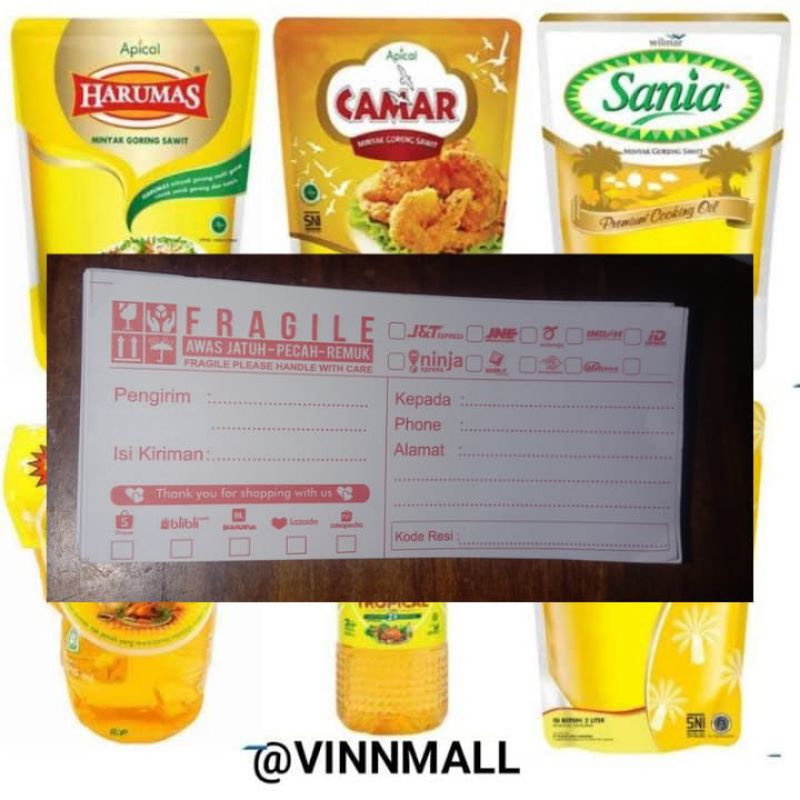 

nota minyak 2L