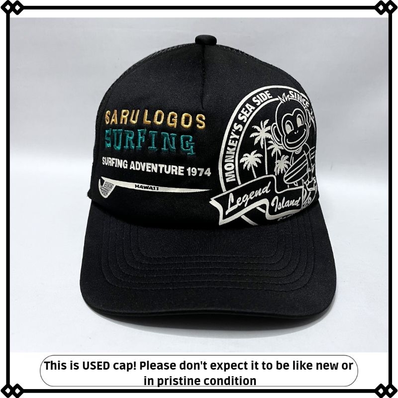 topi Surfing jaring trucker stelan original second branded