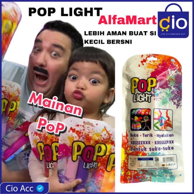 Mainan Anak Light Up Alfamart Pop Pipes / Mainan anak Murah Lampu LED dan Glow In The Dark