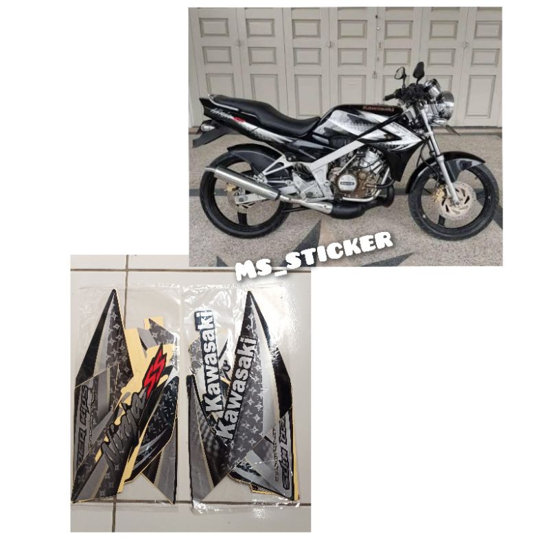 Stiker striping ninja ss 2012 hitam