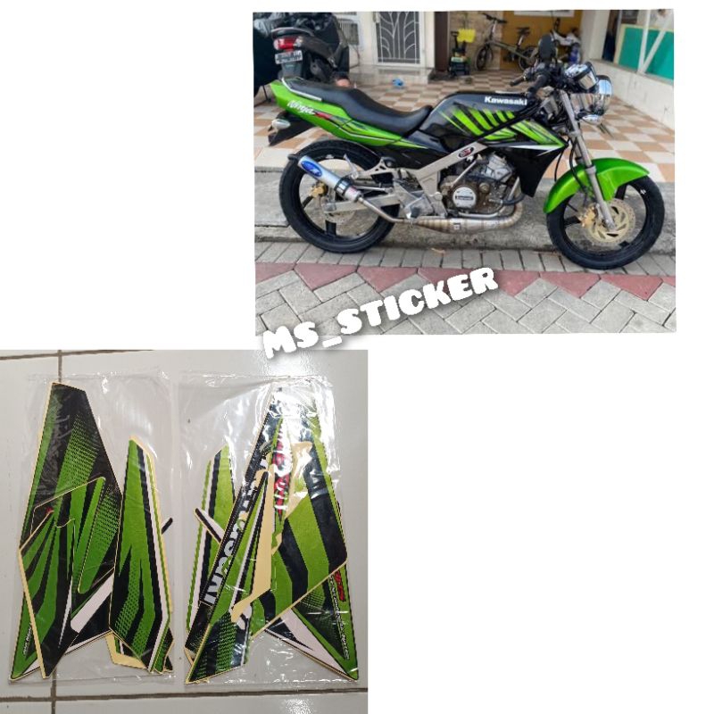 Sticker striping ninja ss 2014 hijau
