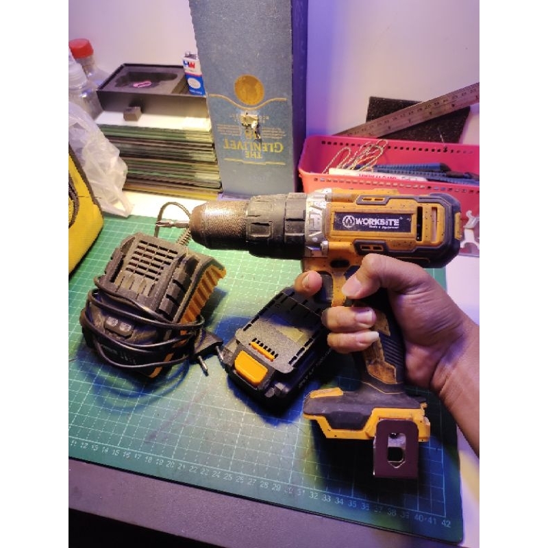 Bor Cordless Worksite Corless Drill 3 Mode