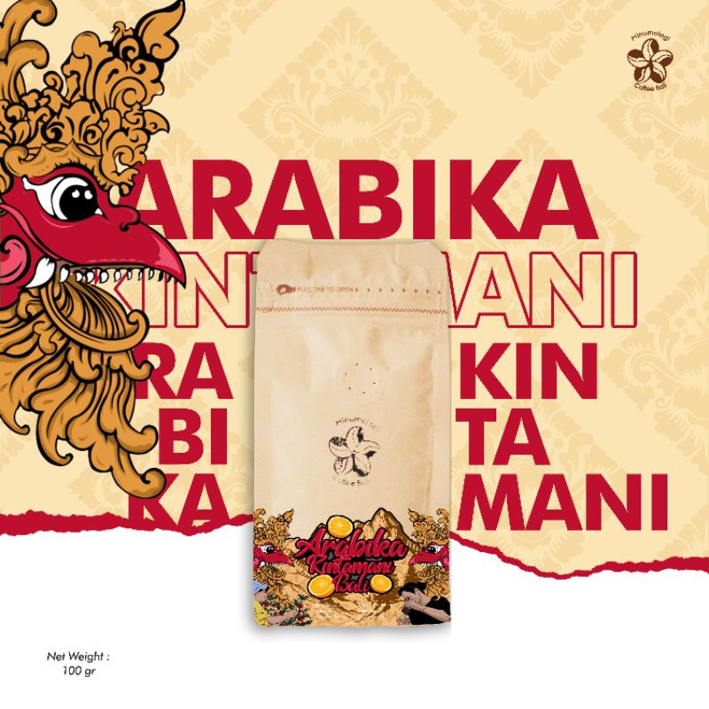 

Arabika Kintamani Bali Roasted Bean / Biji kopi 100 gram