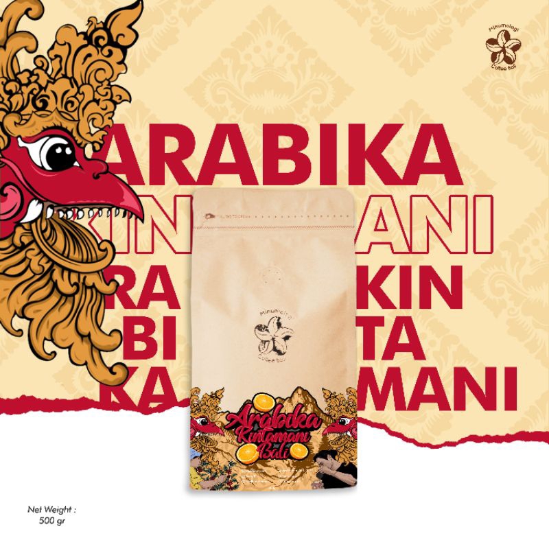 

Arabika Kintamani Bali Roasted bean / biji kopi 500 gram