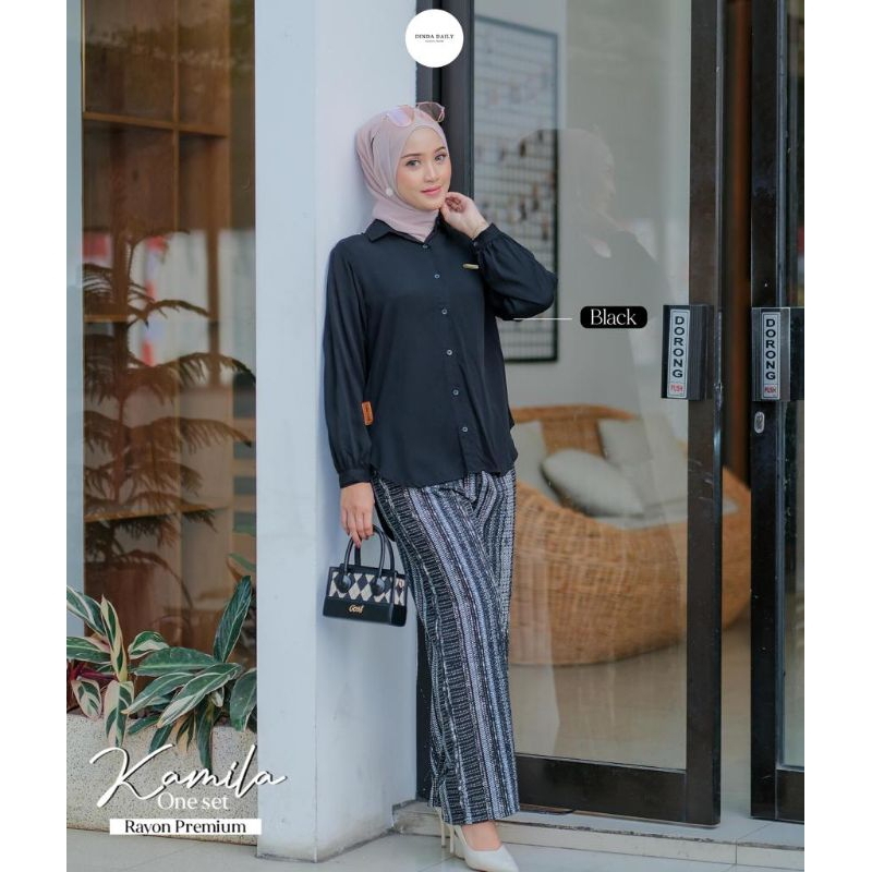 KAMILA ONE SET DINDA DAILY √ AYSHOP COLLECTION