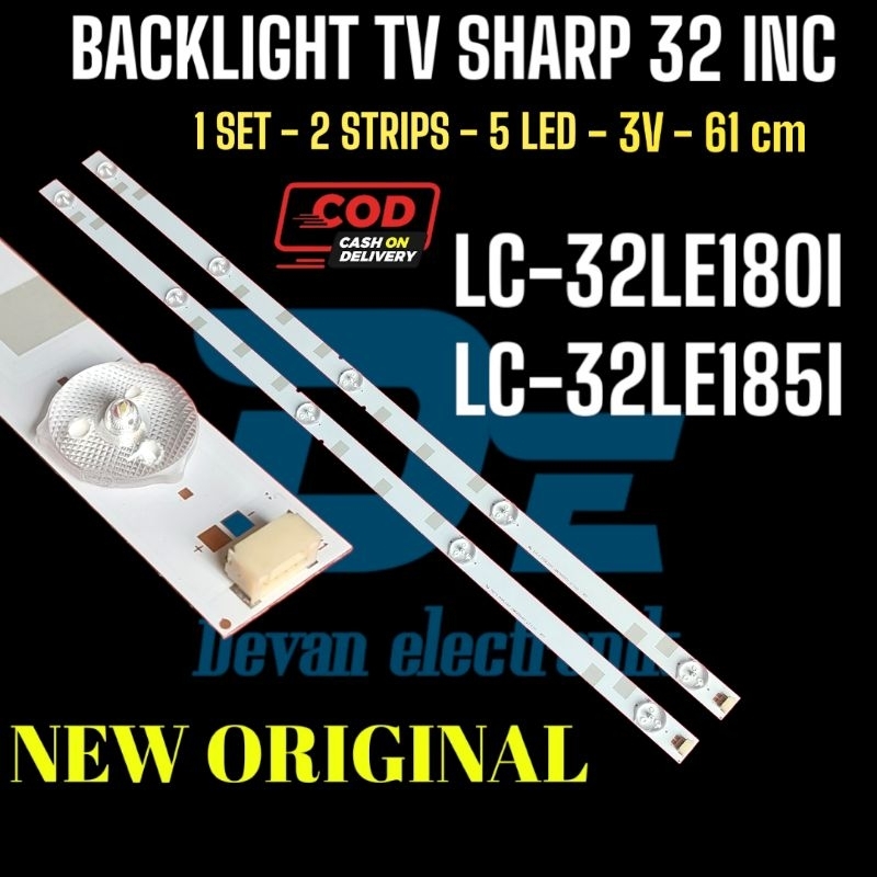 BACKLIGHT TV LED SHARAP LC-32LE1801 LAMPU LED TV SHRAP 32LE1801 ORIGIONAL